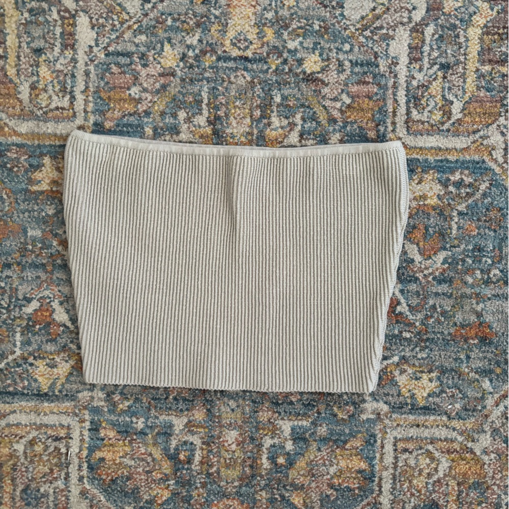 Babaton (Aritzia) sculpt knit cropped tube top